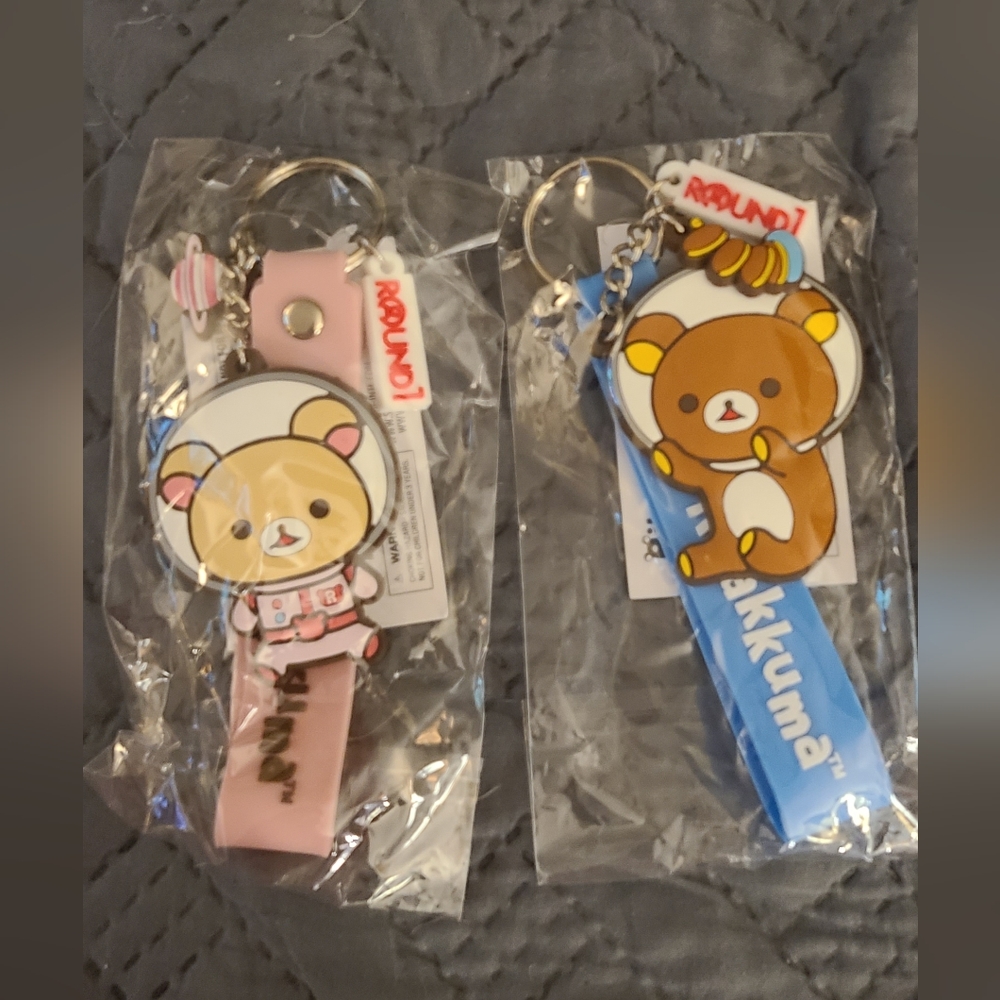 Rilakkuma round one keychains brand new